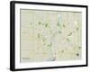 Political Map of Rockford, IL-null-Framed Art Print