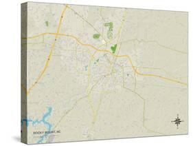 Political Map of Rocky Mount, NC-null-Stretched Canvas