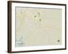 Political Map of Rocky Mount, NC-null-Framed Art Print