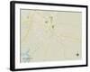 Political Map of Rocky Mount, NC-null-Framed Art Print