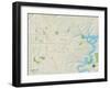 Political Map of Rogers, AR-null-Framed Art Print