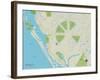 Political Map of Rotonda, FL-null-Framed Art Print