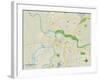 Political Map of Sacramento, CA-null-Framed Art Print