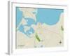 Political Map of Sag Harbor, NY-null-Framed Art Print