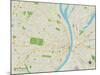 Political Map of Saint Louis, MO-null-Mounted Art Print