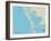 Political Map of Saint Pete Beach, FL-null-Framed Art Print