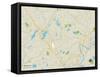 Political Map of Salem, NH-null-Framed Stretched Canvas