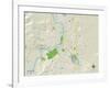 Political Map of Salem, OR-null-Framed Art Print