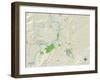 Political Map of Salem, OR-null-Framed Art Print