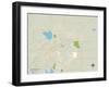 Political Map of San Angelo, TX-null-Framed Art Print