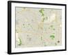 Political Map of San Antonio, TX-null-Framed Art Print