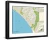 Political Map of San Clemente, CA-null-Framed Art Print