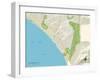 Political Map of San Clemente, CA-null-Framed Art Print