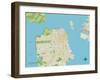 Political Map of San Francisco, CA-null-Framed Art Print