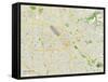 Political Map of San Jose, CA-null-Framed Stretched Canvas