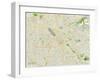 Political Map of San Jose, CA-null-Framed Art Print