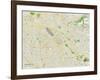 Political Map of San Jose, CA-null-Framed Art Print