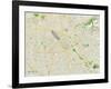 Political Map of San Jose, CA-null-Framed Art Print