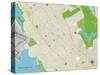 Political Map of San Leandro, CA-null-Stretched Canvas