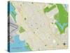 Political Map of San Leandro, CA-null-Stretched Canvas