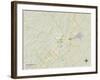 Political Map of San Marcos, TX-null-Framed Art Print