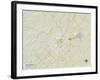 Political Map of San Marcos, TX-null-Framed Art Print