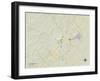 Political Map of San Marcos, TX-null-Framed Art Print