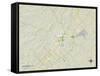 Political Map of San Marcos, TX-null-Framed Stretched Canvas