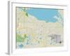 Political Map of Sanford, FL-null-Framed Art Print