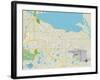 Political Map of Sanford, FL-null-Framed Art Print