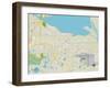 Political Map of Sanford, FL-null-Framed Art Print