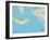 Political Map of Sanibel, FL-null-Framed Art Print