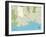 Political Map of Santa Cruz, CA-null-Framed Art Print