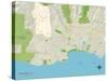 Political Map of Santa Cruz, CA-null-Stretched Canvas