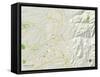 Political Map of Santa Fe, NM-null-Framed Stretched Canvas