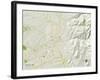 Political Map of Santa Fe, NM-null-Framed Art Print