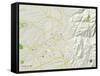 Political Map of Santa Fe, NM-null-Framed Stretched Canvas