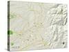 Political Map of Santa Fe, NM-null-Stretched Canvas