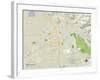 Political Map of Santa Rosa, CA-null-Framed Art Print