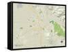 Political Map of Santa Rosa, CA-null-Framed Stretched Canvas