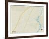 Political Map of Satsuma, AL-null-Framed Art Print