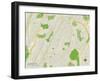 Political Map of Scarsdale, NY-null-Framed Art Print