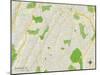 Political Map of Scarsdale, NY-null-Mounted Art Print