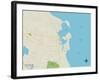 Political Map of Scituate, MA-null-Framed Art Print