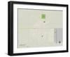 Political Map of Scott City, KS-null-Framed Art Print