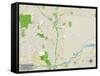 Political Map of Scottsdale, AZ-null-Framed Stretched Canvas