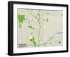 Political Map of Scottsdale, AZ-null-Framed Art Print