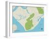 Political Map of Seabrook Island, SC-null-Framed Art Print