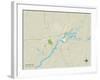 Political Map of Seaford, DE-null-Framed Art Print