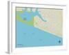 Political Map of Seaside, FL-null-Framed Art Print